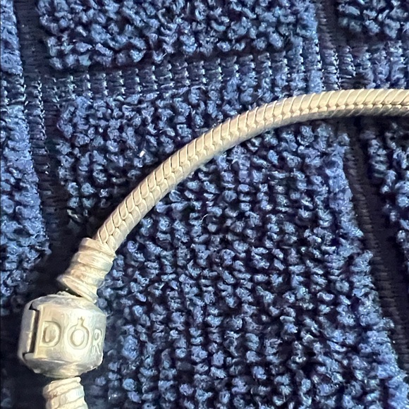 Elegant Silver Pandora Snake Chain Bracelet approx. 8” - Picture 3 of 4